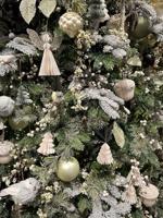 Kerstballen Glas Ø8cm Wit Mint 16st - thumbnail