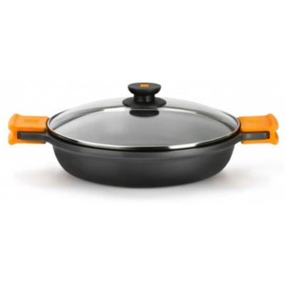 Kookpot BRA Braisogona_A270524 Ø 24 cm Zwart Metaal Aluminium Gehard aluminium Gegoten aluminium 5 L - thumbnail