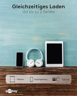 Goobay 64961 powerbank Lithium-Polymeer (LiPo) 5000 mAh Zwart