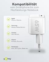 Goobay 65370 oplader voor mobiele apparatuur Hoofdtelefoons, Laptop, Smartphone, Tablet Wit AC Snel opladen Binnen - thumbnail