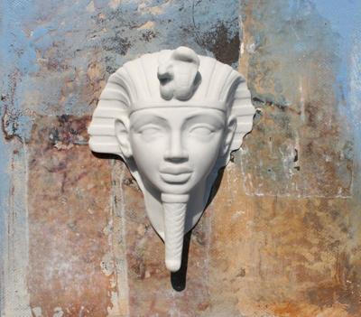 Powertex • egyptian toetanchamon half 12cm