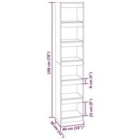 Boekenkast/kamerscherm 40x30x198 cm sonoma eikenkleurig - thumbnail
