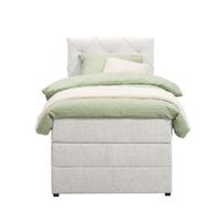 Boxspring met opbergruimte Liv geruit - ecru - 90x200 cm - Leen Bakker - thumbnail