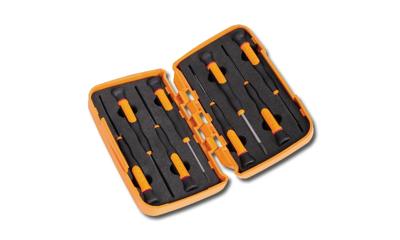 Beta 8-delige set microschroevendraaiers voor schroeven met Torx® profiel (art. 1255TX) in kistje 1257TX/S8 - 012570220