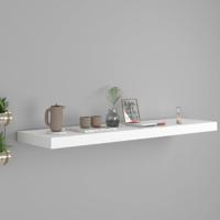 VidaXL Wandschap zwevend 90x23,5x3,8 cm mdf wit - thumbnail