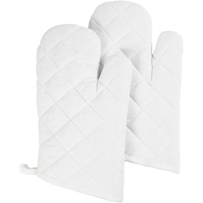Creativ Company Ovenhandschoen, afm 18x28 cm, 145 gr, wit, 2 stuk/ 1 doos