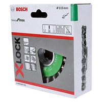 Bosch Accessories Schijfborstel Heavy for Inox X-LOCK, getordeerd, roestvrij, 115 mm, 0,5 mm Bosch Power Tools 2608620733 1 stuk(s) - thumbnail