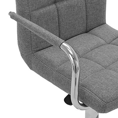 VidaXL Barstoelen 2 st stof lichtgrijs
