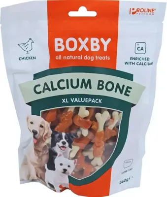 Hondenvoer zak calcium bone 360 gram Proline - Proline Hondenvoer zak calcium bone 360 gram Proline - Proline