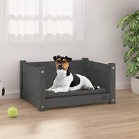 VidaXL Hondenmand 55,5x45,5x28 cm massief grenenhout grijs - thumbnail