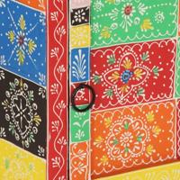 Nachtkastje 2 st 40x35x45 cm massief mangohout mango - thumbnail