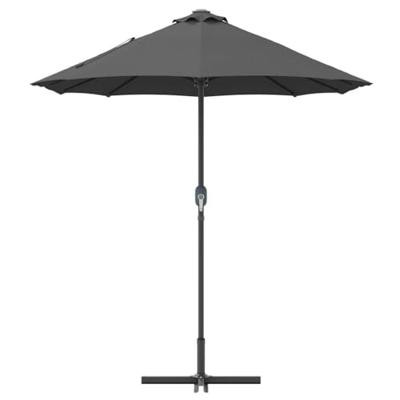 Tuinparasol Antraciet 380 x 196 x 235 cm Poedergecoat staal Tuinparasol Antraciet 380 x 196 x 235 cm Poedergecoat staal