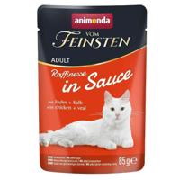 ANIMONDA Vom Feinsten Raffinesse in sauce Chicken with veal - nat kattenvoer - 85g - thumbnail