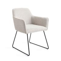 Jesper Home Eetkamerstoel 'Hofu' Slide Black, kleur Checkers Charm - thumbnail