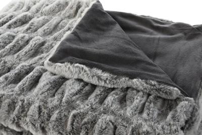 Deken Home ESPRIT Grijs 130 x 170 x 2 cm