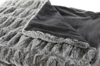 Deken Home ESPRIT Grijs 130 x 170 x 2 cm - thumbnail