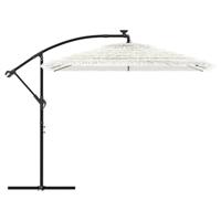Parasol met stalen paal 246x246x230 cm wit - thumbnail