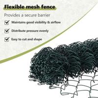 VidaXL Afrasteringspaal groen 10 x 1,6 m (60 x 60 mm gaas) - thumbnail