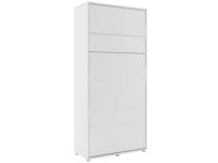 Opklapbed CONCEPTION PRO 90x200 cm mat wit (verticaal) met matras - thumbnail