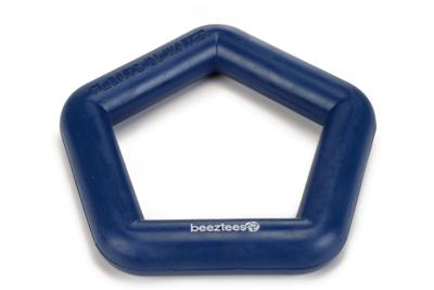 Rubber ring drijvend hondenspeeltje blauw 15 cm