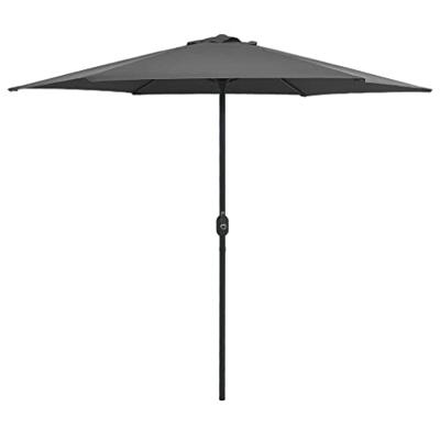 VidaXL Parasol met aluminium paal 270x246 cm antracietkleurig VidaXL Parasol met aluminium paal 270x246 cm antracietkleurig
