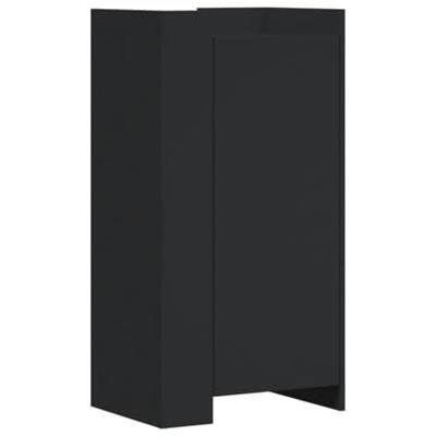 VidaXL Schoenenkast 52x37,5x100 cm bewerkt hout zwart VidaXL Schoenenkast 52x37,5x100 cm bewerkt hout zwart