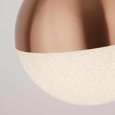 Searchlight 1-lichts hanglampMarbles roodkoper - 5881CU