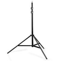 Walimex Achtergrondsysteemset 120-307 cm (2x stoffen achtergronden 2,85 x 6 m, 1 telescoopstang, 2 statieven en incl. transporttas) zwart en wit - thumbnail