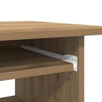 Bureau 80x45x74 cm bewerkt hout artisanaal eikenkleur - thumbnail