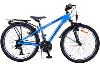 Volare cross kinderfiets - jongens - 24 inch - blauw - 18 versnellingen - twee handremmen