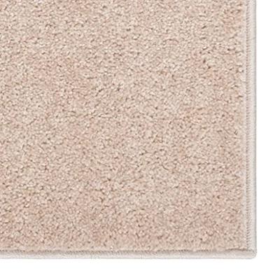 VidaXL Vloerkleed kortpolig 160x230 cm donkerbeige
