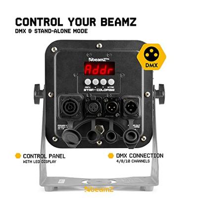 BeamZ StarColor128 LED flood light voor buiten 16x 8W RGBW IP65