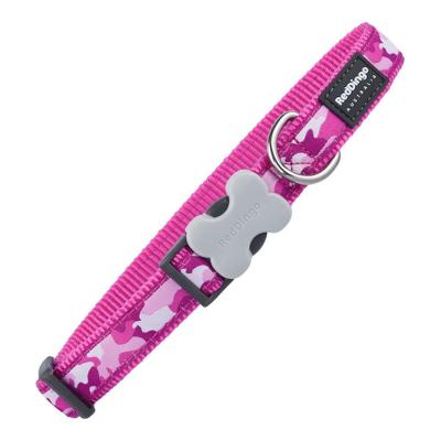 Hondenhalsband Red Dingo Fuchsia Camouflage (2,5 x 41-63 cm)
