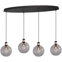 Masterlight HanglampLazise 2 4x Ø 20cm goud met zwart - 2944-05-02-100-40420 - thumbnail