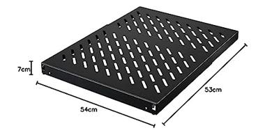 Rittal 5501.675 19 inch Apparaatbodem voor patchkast 1 HE Uittrekbaar Geschikt voor kastdiepte: vanaf 600 mm Zwart