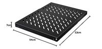 Rittal 5501.675 19 inch Apparaatbodem voor patchkast 1 HE Uittrekbaar Geschikt voor kastdiepte: vanaf 600 mm Zwart - thumbnail