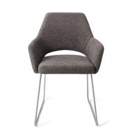 Jesper Home Eetkamerstoel 'Yanai' Slide Steel, kleur Amazing Grey - thumbnail