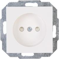 KOPP Athenis HK07 Inbouw Stopcontact Enkelvoudig Wit Kinderbeveiliging - thumbnail