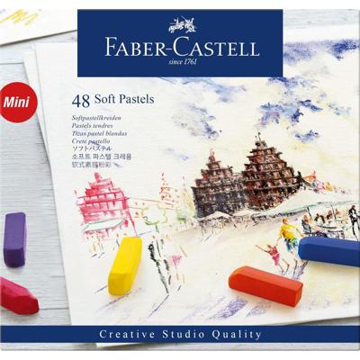 Faber Castell fc-128248 pastelkrijt halve lengte etui à 48 stuks