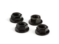 Arrma - Serrated Wheel Nut M4 (Black) (AR708003) - thumbnail