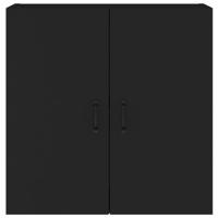Wandkast 60x31x60 cm bewerkt hout zwart - thumbnail