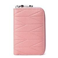 Multi-Card rits kaart bit kaart kleine portemonnee eenvoudige orgel kaart pakket (perzik stuifmeel) - thumbnail