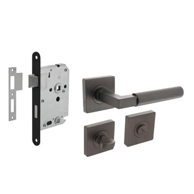 Intersteel Compleet deurklinksetBau-Stil antraciet toilet - 0029.174199