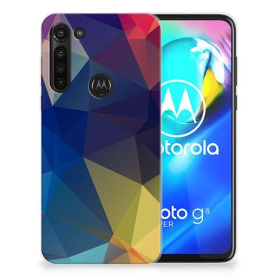 Motorola Moto G8 Power | TPU Hoesje | Polygon Dark Motorola Moto G8 Power | TPU Hoesje | Polygon Dark