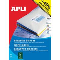 Apli etiketten ft 70 x 37 mm (b x h), rechte hoeken, 600 stuks, 24 per blad (1212) - thumbnail
