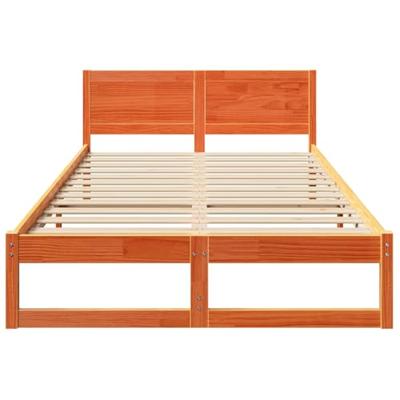 Bedframe Wasbruin 120 x 190 cm Massief grenenhout Bedframe Wasbruin 120 x 190 cm Massief grenenhout
