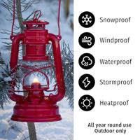 Feuerhand Stormlamp 276 Olielamp Mat Zwart - thumbnail