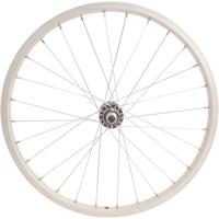 Voorwiel 20*175 aluminium vaste as - zilver - thumbnail