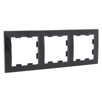 Q-Link S2 Afdekraam | Inbouw | 3-voudig | Antraciet - 66.083.24 - thumbnail