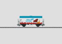 Marklin koelwagon Ferrero digitaal 11,5 cm staal 1:87 wit/blauw - thumbnail